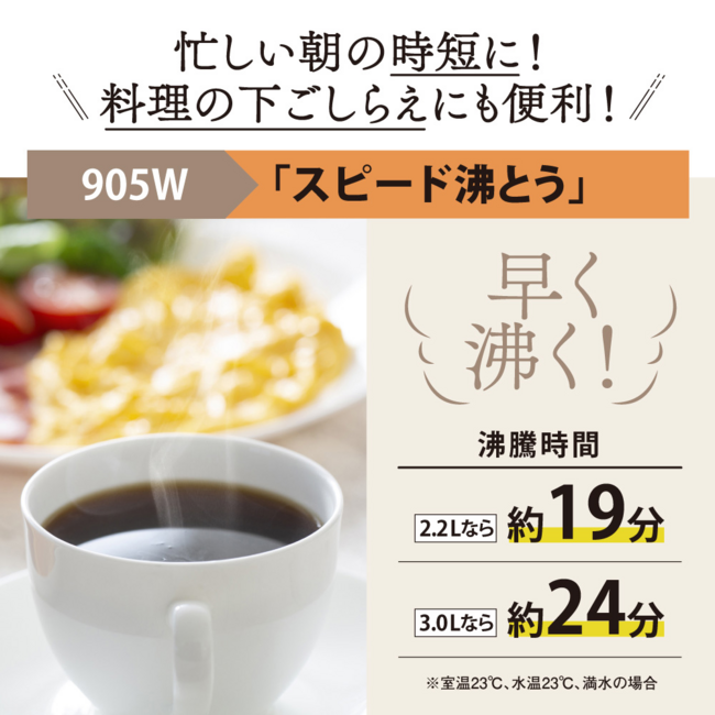 VE電気まほうびん CV-GV30 WA（ホワイト）