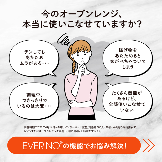 オーブンレンジ EVERINO ES-GY26 BA（ブラック）