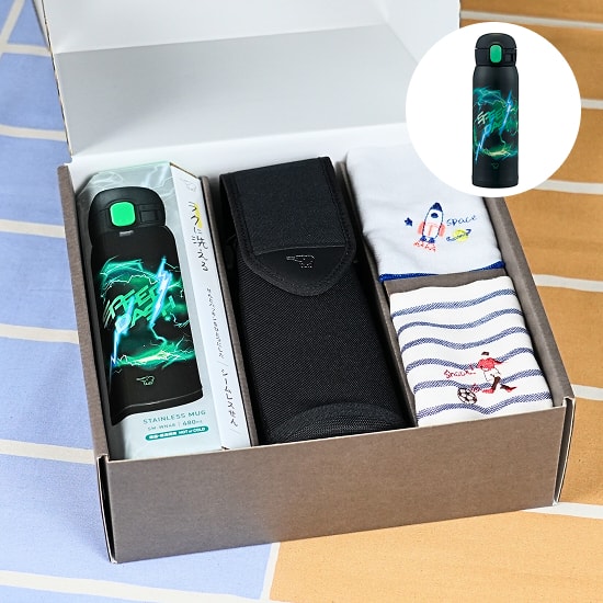 【数量限定】入園入学ギフトボックス（スピードブラック/ブラック）【購入特典】ミニハンカチ2枚セット