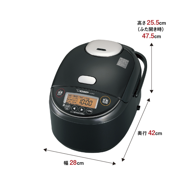 圧力IH炊飯ジャー NP-ZX18 BA（ブラック）