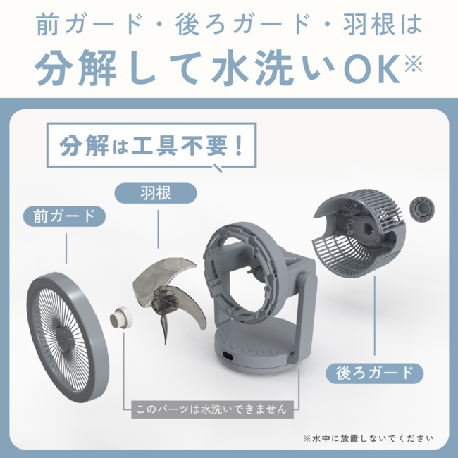 2WAY サーキュレーター RC-AA30 HA（グレー）
