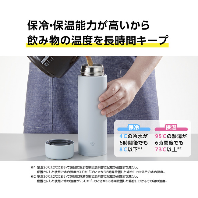 象印  水筒 直飲み 軽量ステンレスマグ 600ml  SM-SC60-HM