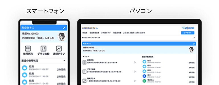通常画面 スマートフォン パソコン