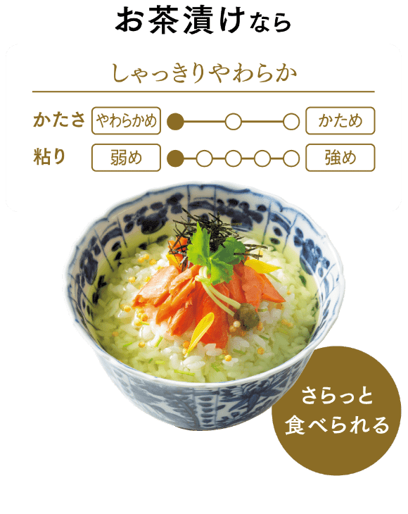 濃いおかずならもっちり＆粘り感